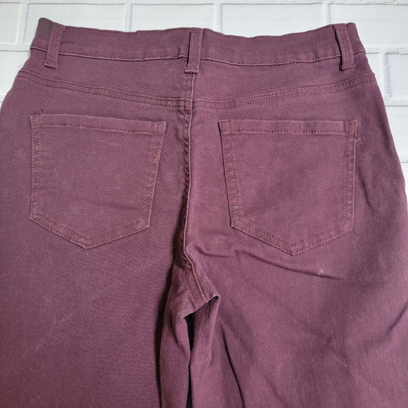 Gloria Vanderbilt Amanda Jeans Burgundy Women's Size 6 Short (A132) - Picture 8 of 11